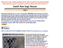 Tablet Screenshot of deathrowdogsrescue.com